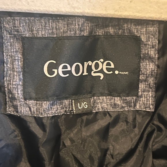 George Men's Gray Puffer Jacket - Picture 6 of 10